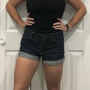 BDG Dark Wash High Waisted Jean Shorts